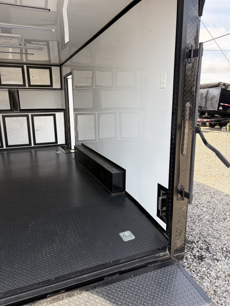 Used 2025 18' PowerLine Race Trailer, Finished Race Interior, Air Condition, 10K GVWR, Spread Axles