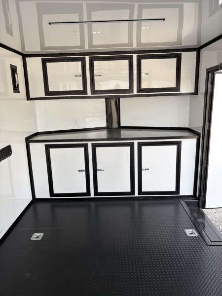 Used 2025 18' PowerLine Race Trailer, Finished Race Interior, Air Condition, 10K GVWR, Spread Axles