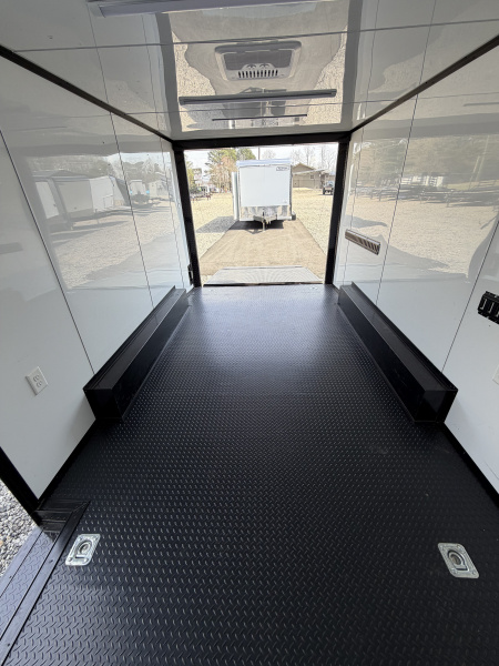 Used 2025 18' PowerLine Race Trailer, Finished Race Interior, Air Condition, 10K GVWR, Spread Axles