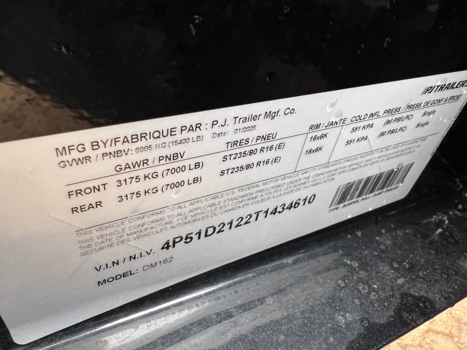 New 2026 PJ Trailers 16' DM High Side Dump Trailer