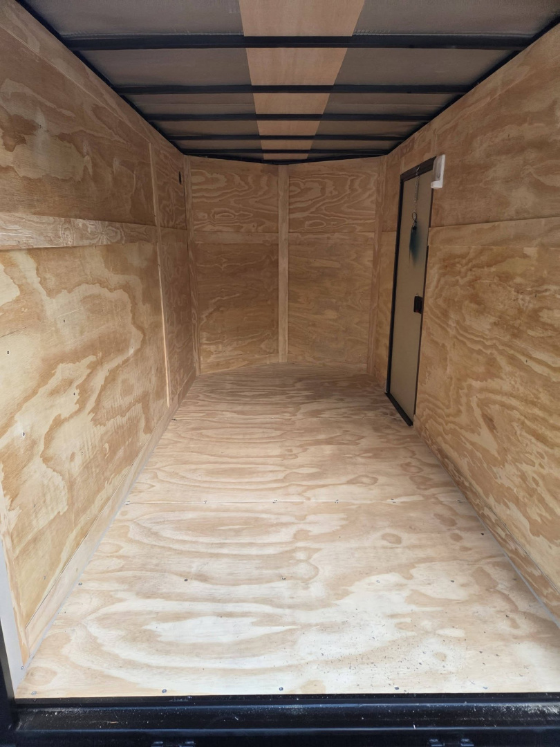 New 2026 Anvil 6x12 cargo trailer iwht rear ramp door black poly core side panels Cargo / Enclosed Trailer