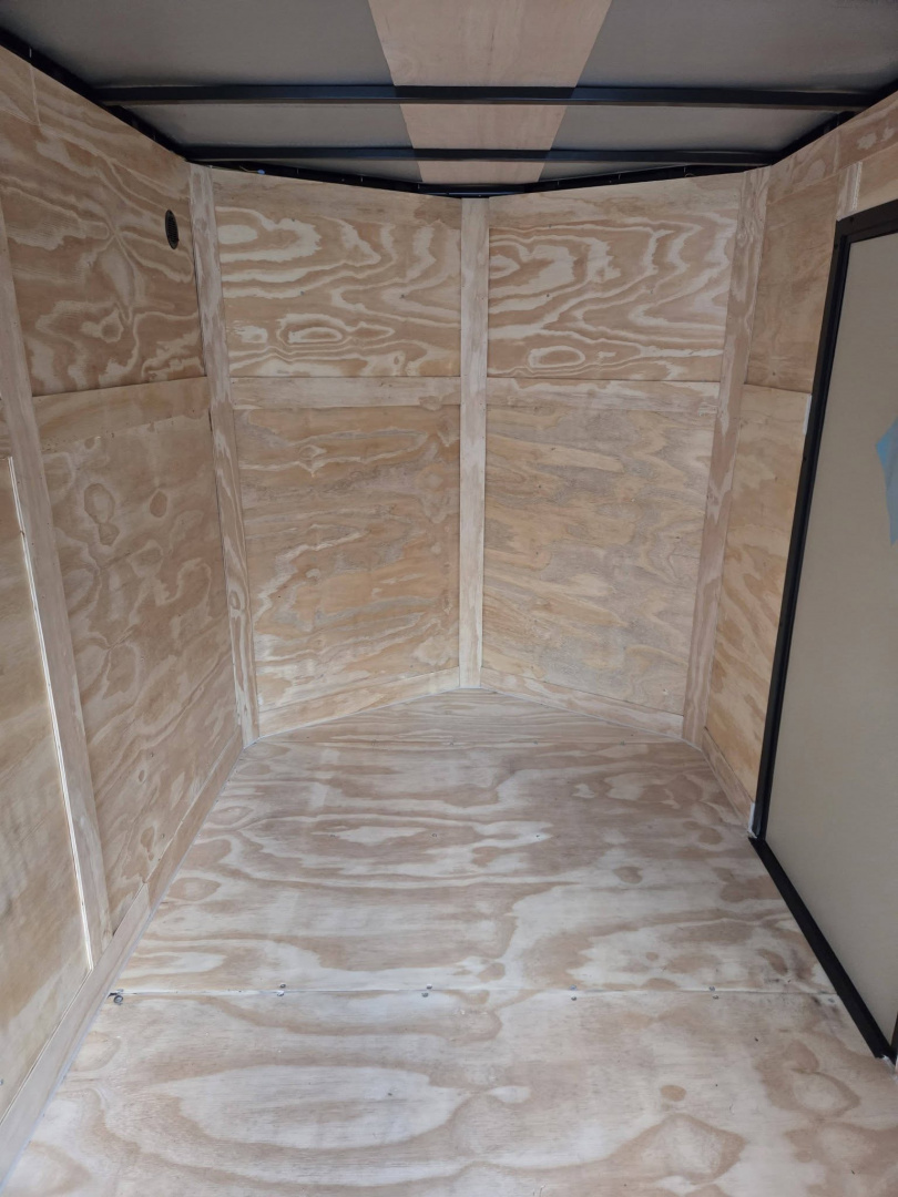 New 2026 Anvil 6x12 cargo trailer iwht rear ramp door black poly core side panels Cargo / Enclosed Trailer