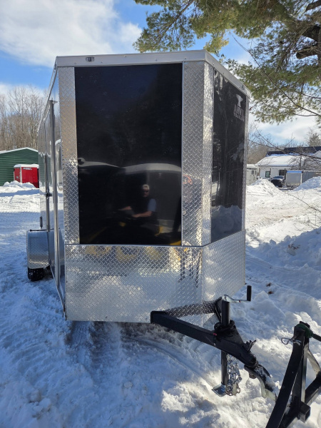 New 2026 Anvil 6x12 cargo trailer iwht rear ramp door black poly core side panels Cargo / Enclosed Trailer