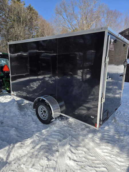 New 2026 Anvil 6x12 cargo trailer iwht rear ramp door black poly core side panels Cargo / Enclosed Trailer