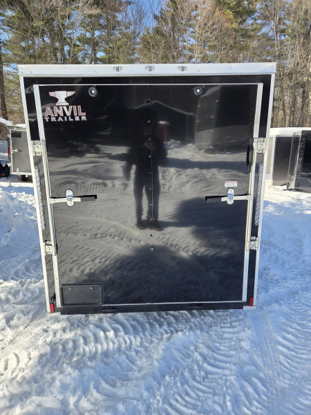 New 2026 Anvil 6x12 cargo trailer iwht rear ramp door black poly core side panels Cargo / Enclosed Trailer
