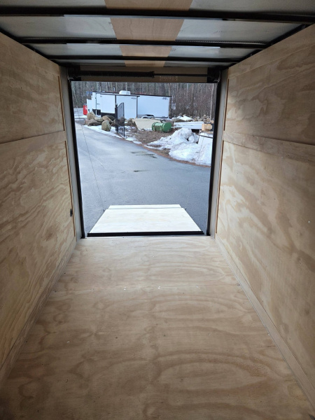 New 2026 Anvil 6x12 cargo trailer iwht rear ramp door black poly core side panels Cargo / Enclosed Trailer