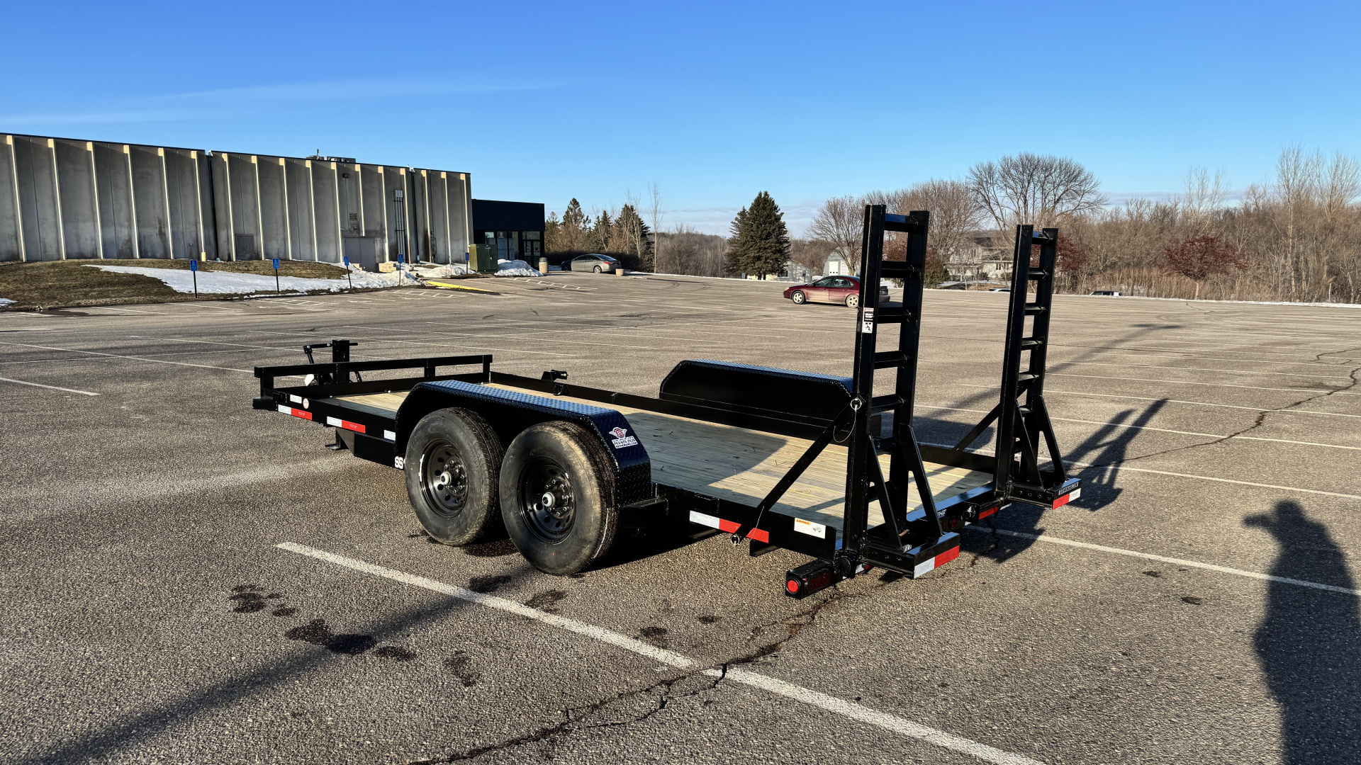 7×16 Equipment Flatbed Trailer photo 4