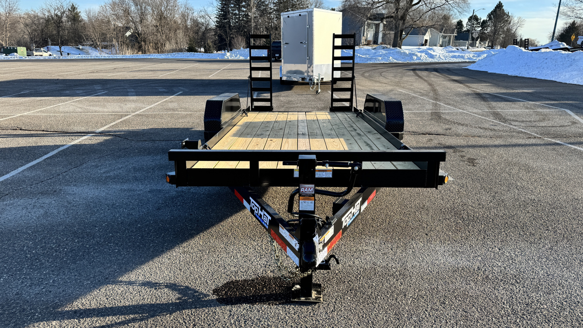 7×16 Equipment Flatbed Trailer photo 6
