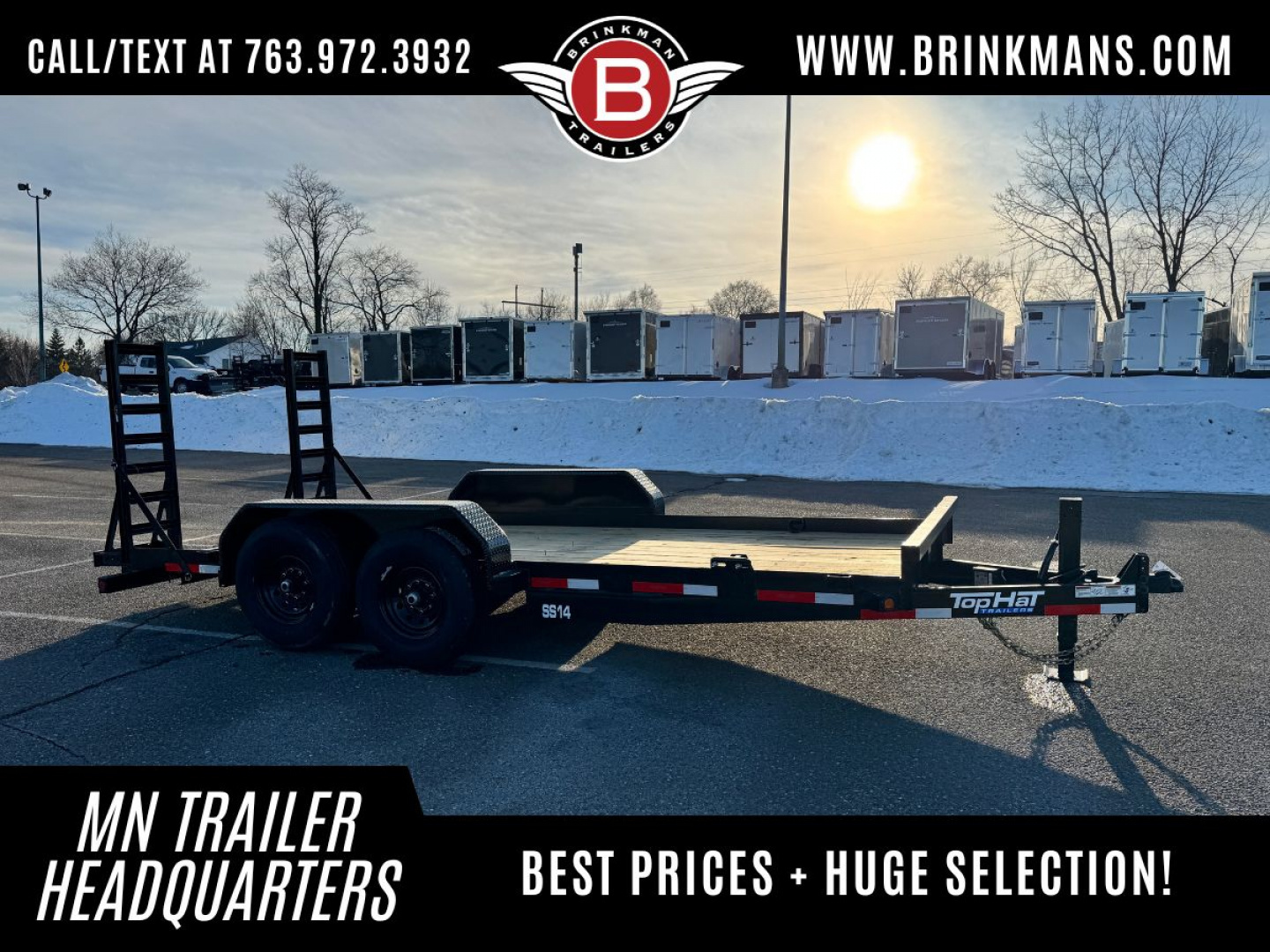 7×16 Equipment Flatbed Trailer
