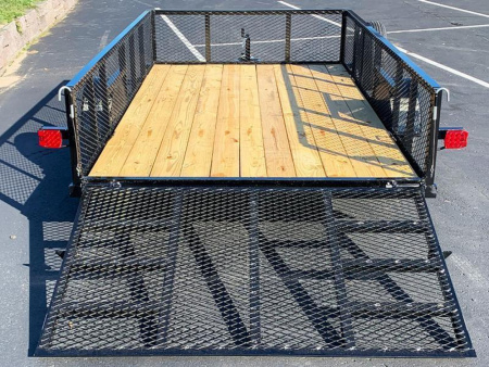 New Top Quality Top Hat 83x14 Utility Trailer- Rear Ramp- 22