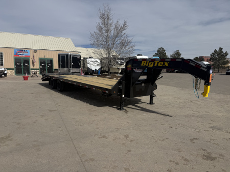 New 22K Gooseneck 2026 Big Tex 30 Foot Flatbed Trailer