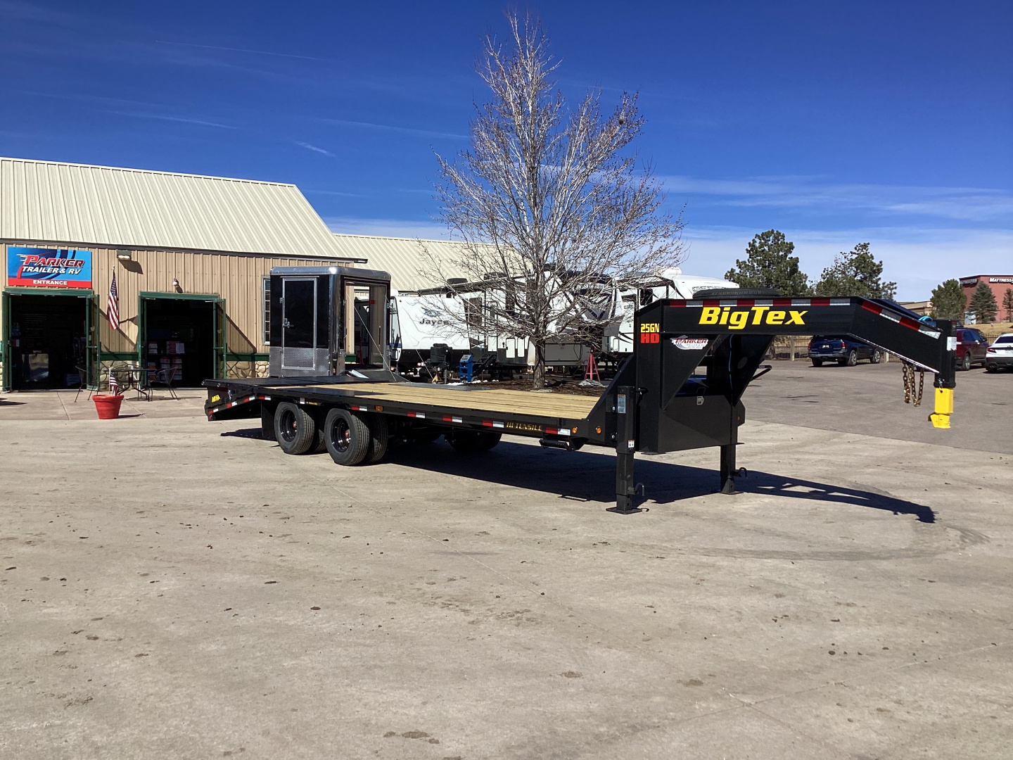 New 25K Gooseneck 2026 Big Tex 25 Foot Flatbed Trailer
