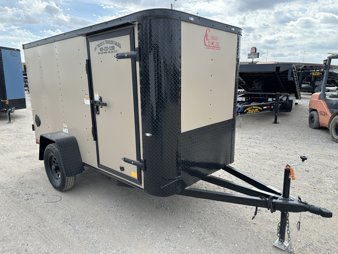 New 2026 Cargo Craft 5'x10' Elite Flat Sierra Tan Single Axle Enclosed Cargo / Enclosed Trailer