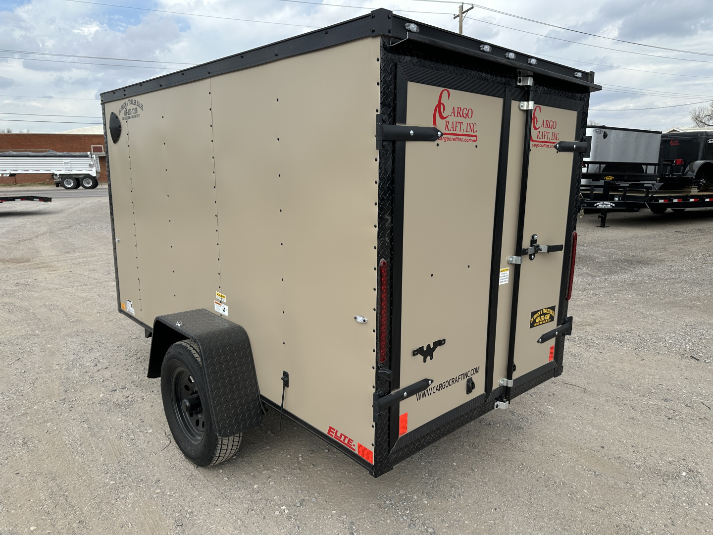 New 2026 Cargo Craft 5'x10' Elite Flat Sierra Tan Single Axle Enclosed Cargo / Enclosed Trailer