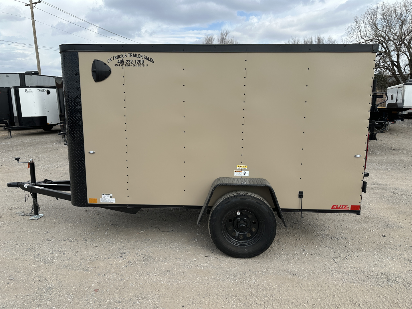 New 2026 Cargo Craft 5'x10' Elite Flat Sierra Tan Single Axle Enclosed Cargo / Enclosed Trailer