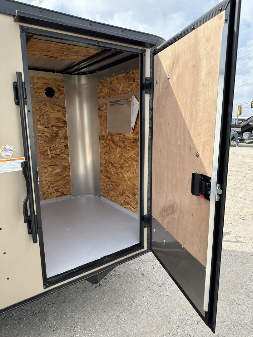 New 2026 Cargo Craft 5'x10' Elite Flat Sierra Tan Single Axle Enclosed Cargo / Enclosed Trailer