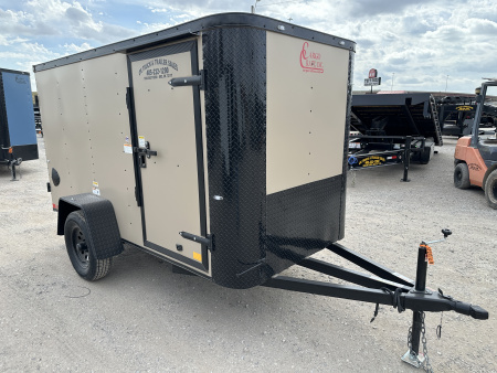 New 2026 Cargo Craft 5'x10' Elite Flat Sierra Tan Single Axle Enclosed Cargo / Enclosed Trailer