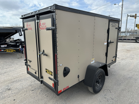 New 2026 Cargo Craft 5'x10' Elite Flat Sierra Tan Single Axle Enclosed Cargo / Enclosed Trailer
