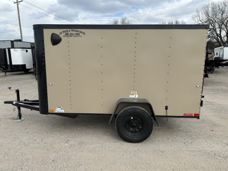 New 2026 Cargo Craft 5'x10' Elite Flat Sierra Tan Single Axle Enclosed Cargo / Enclosed Trailer