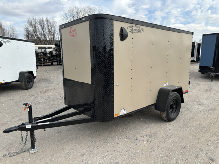 New 2026 Cargo Craft 5'x10' Elite Flat Sierra Tan Single Axle Enclosed Cargo / Enclosed Trailer