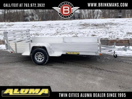 New Aluma 81X12 Aluminum ATV Trailer - Side Ramps and Bi-Fold Tailgate!
