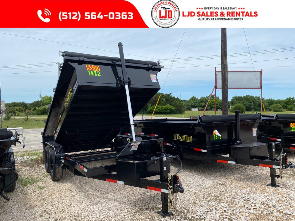 New 2026 US Built 7' X 14' 2' -Tarp - Ramps - 16K - Dump Trailer