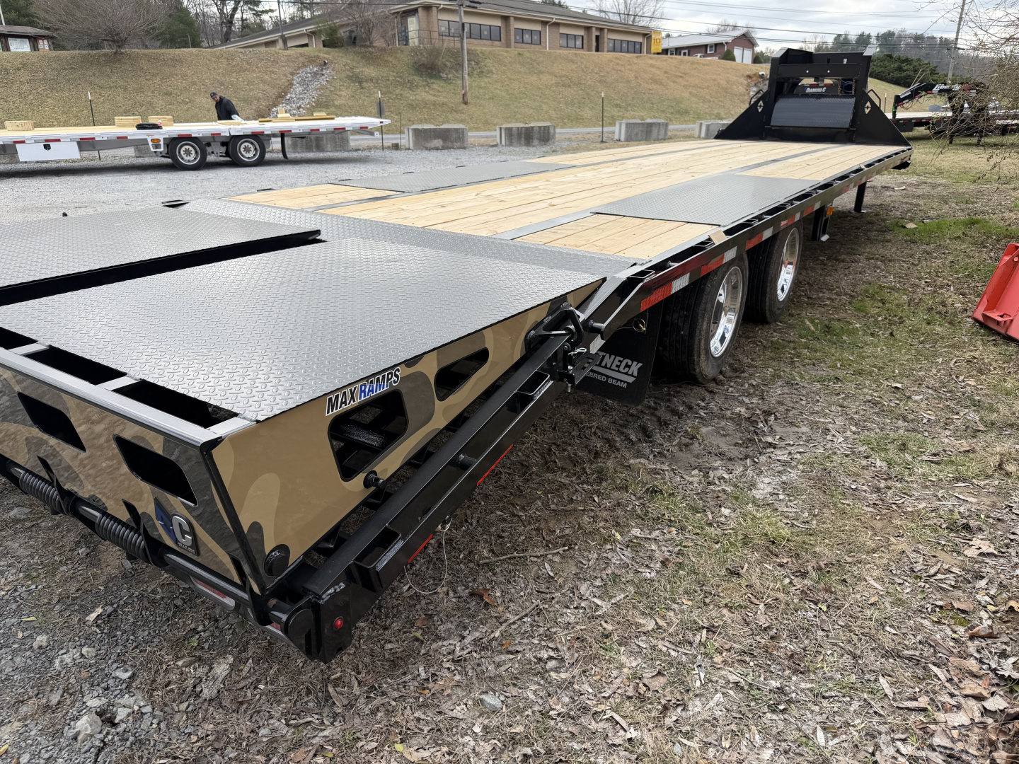 New 2026 Diamond C FMAX212 GOOSENECK Trailer 27+5 MAX RAMPS DIRTY GRAPHIX EDITION