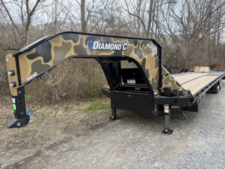 New 2026 Diamond C FMAX212 GOOSENECK Trailer 27+5 MAX RAMPS DIRTY GRAPHIX EDITION