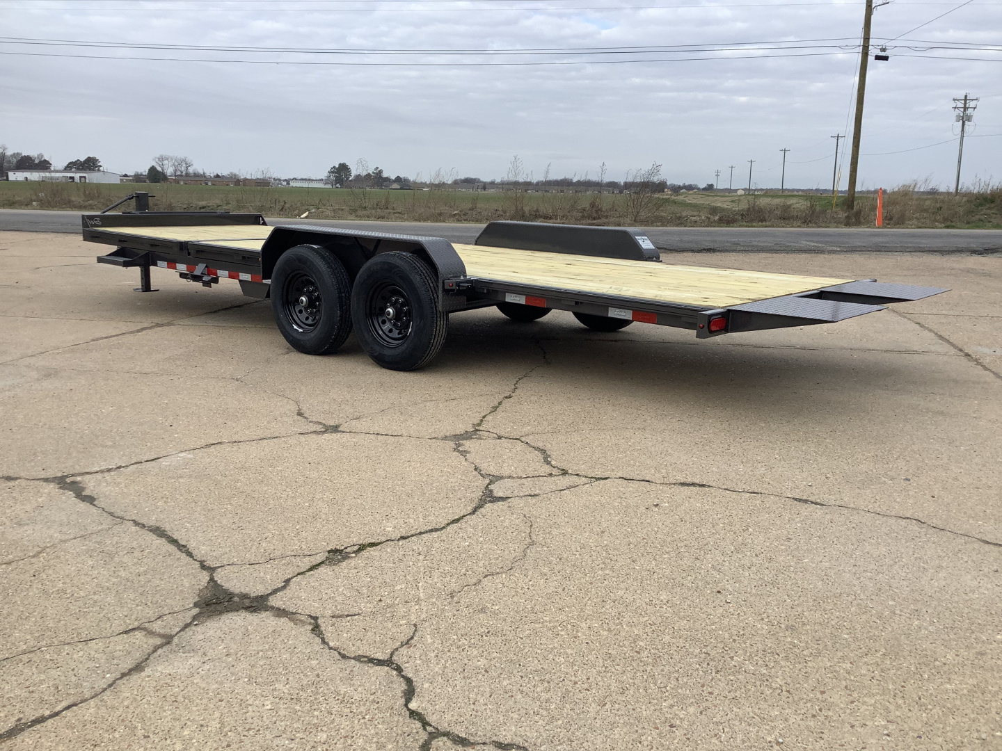 New 2026 Delta Trailers 27TB 84x22 (14K) Partial Tilt Equipment Trailer
