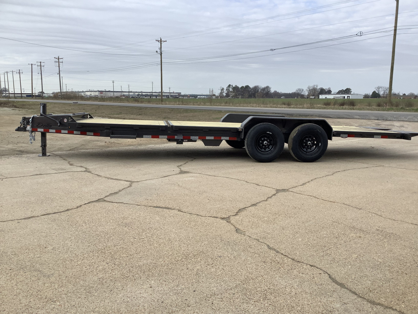 New 2026 Delta Trailers 27TB 84x22 (14K) Partial Tilt Equipment Trailer