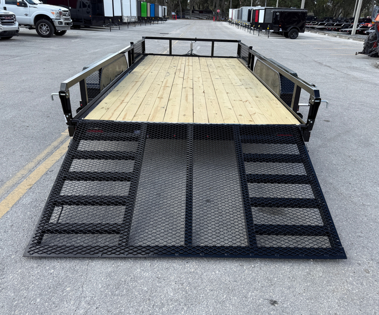 New 2026 Sure-Trac 7x16 Tube Top ATV 7K Utility Trailer