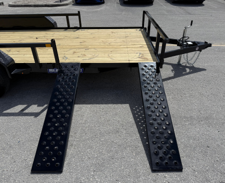 New 2026 Sure-Trac 7x16 Tube Top ATV 7K Utility Trailer