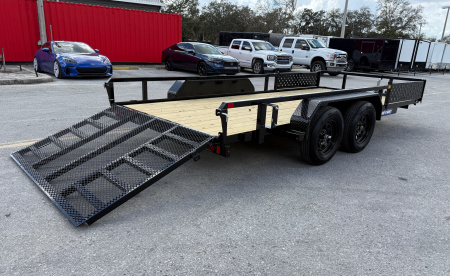 New 2026 Sure-Trac 7x16 Tube Top ATV 7K Utility Trailer