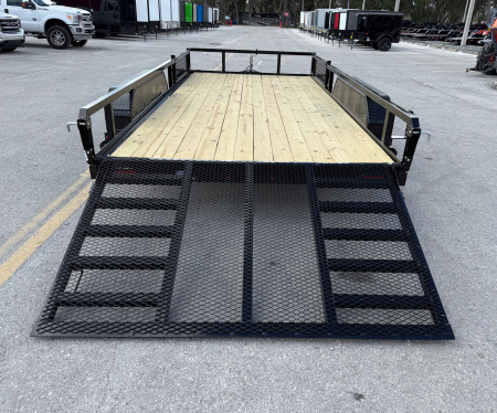 New 2026 Sure-Trac 7x16 Tube Top ATV 7K Utility Trailer