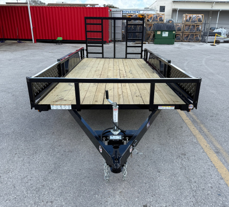 New 2026 Sure-Trac 7x16 Tube Top ATV 7K Utility Trailer