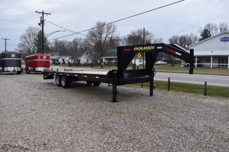 New 2026 Golden Trailers 20+5 7K GN Flatbed Trailer