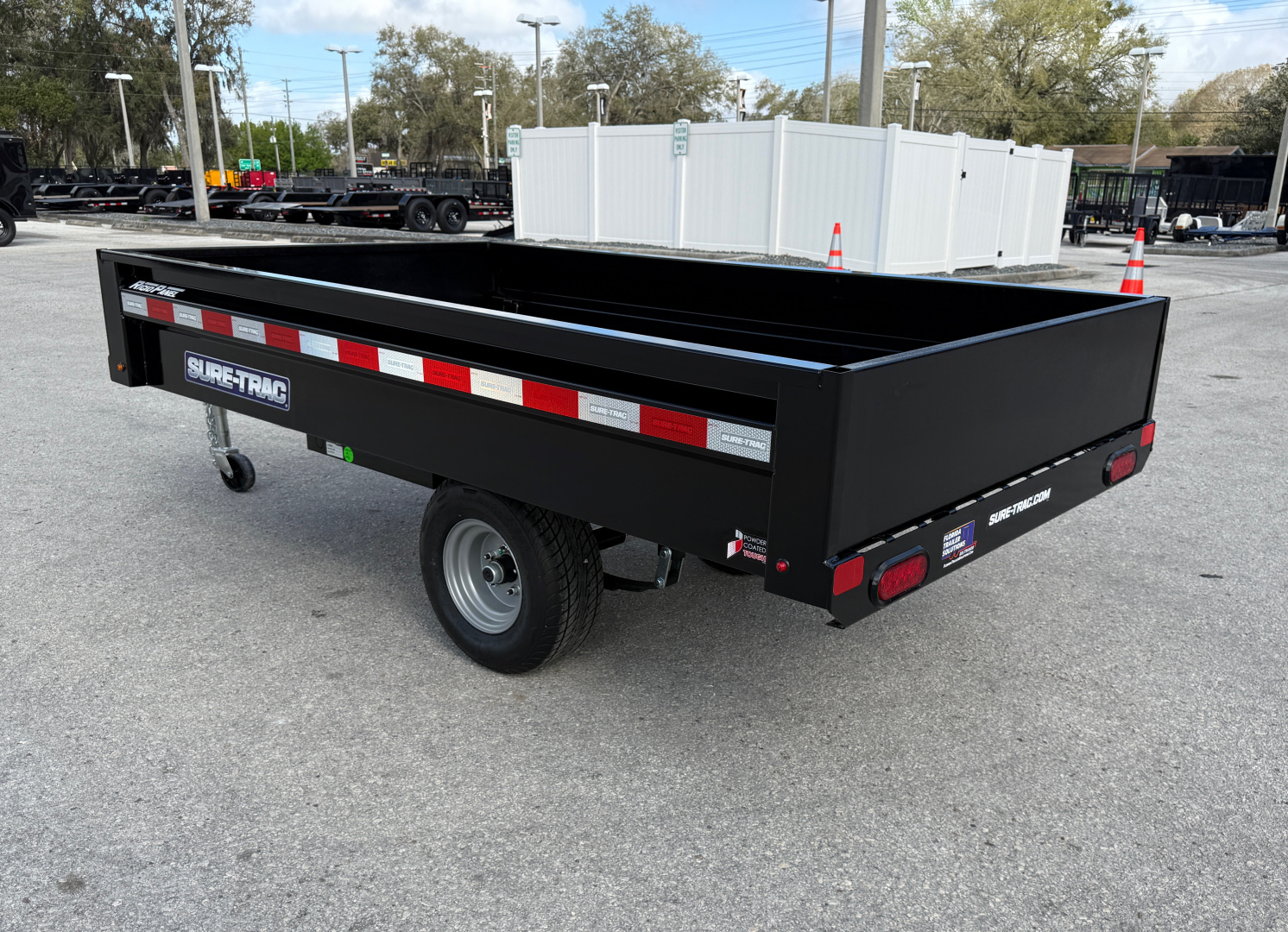 New 2026 Sure-Trac 4.5X8 Homeowner/Utility 3K Dump Trailer
