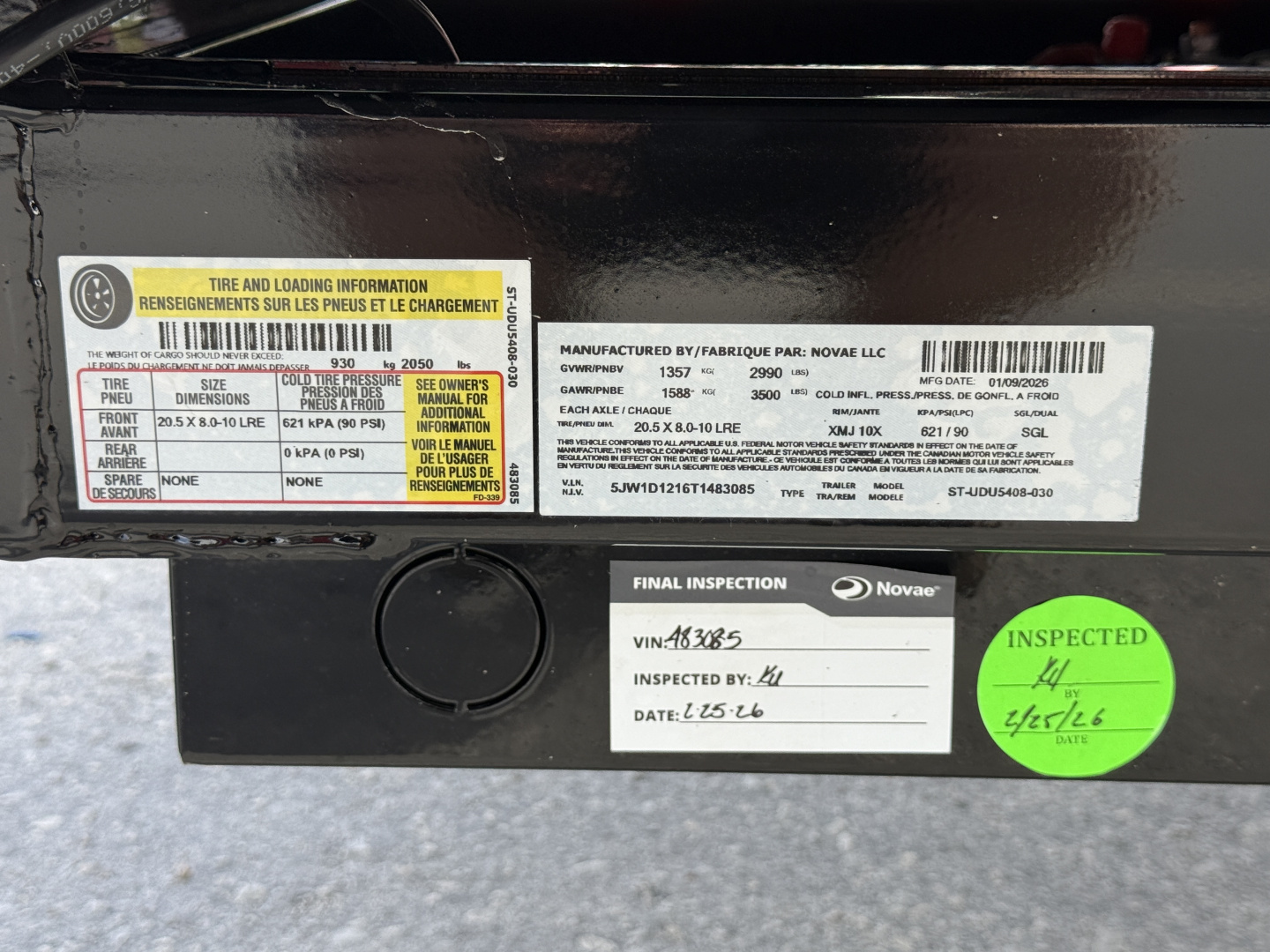 New 2026 Sure-Trac 4.5X8 Homeowner/Utility 3K Dump Trailer