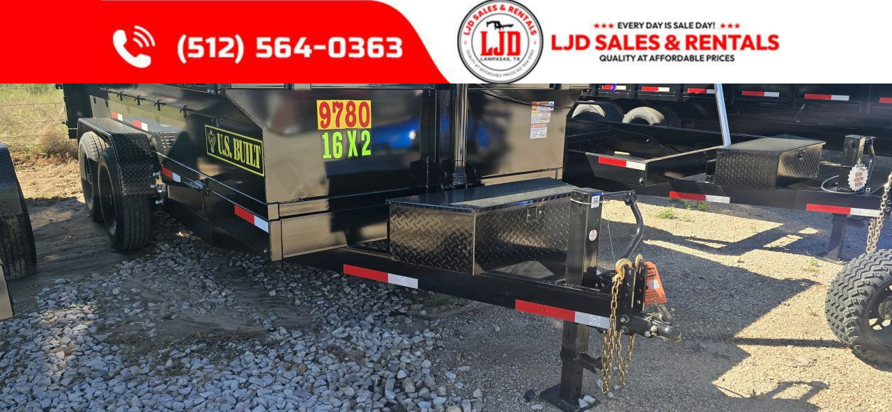 New 2026 US Built - Dump Trailer 16 x 2 - 16K GVWR