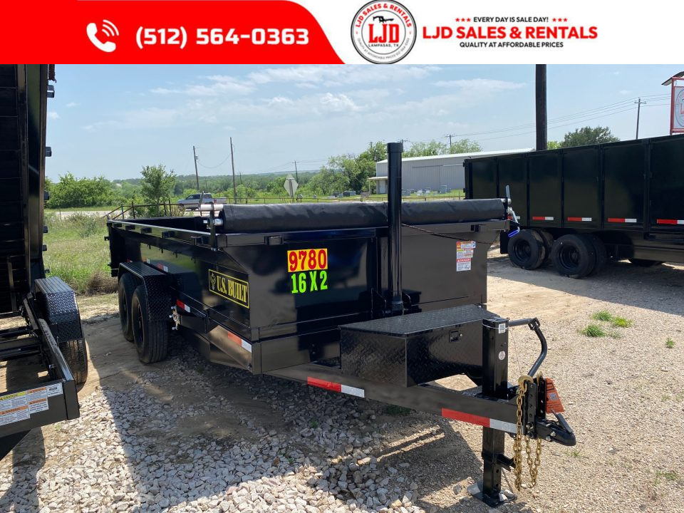 New 2026 US Built - Dump Trailer 16 x 2 - 16K GVWR