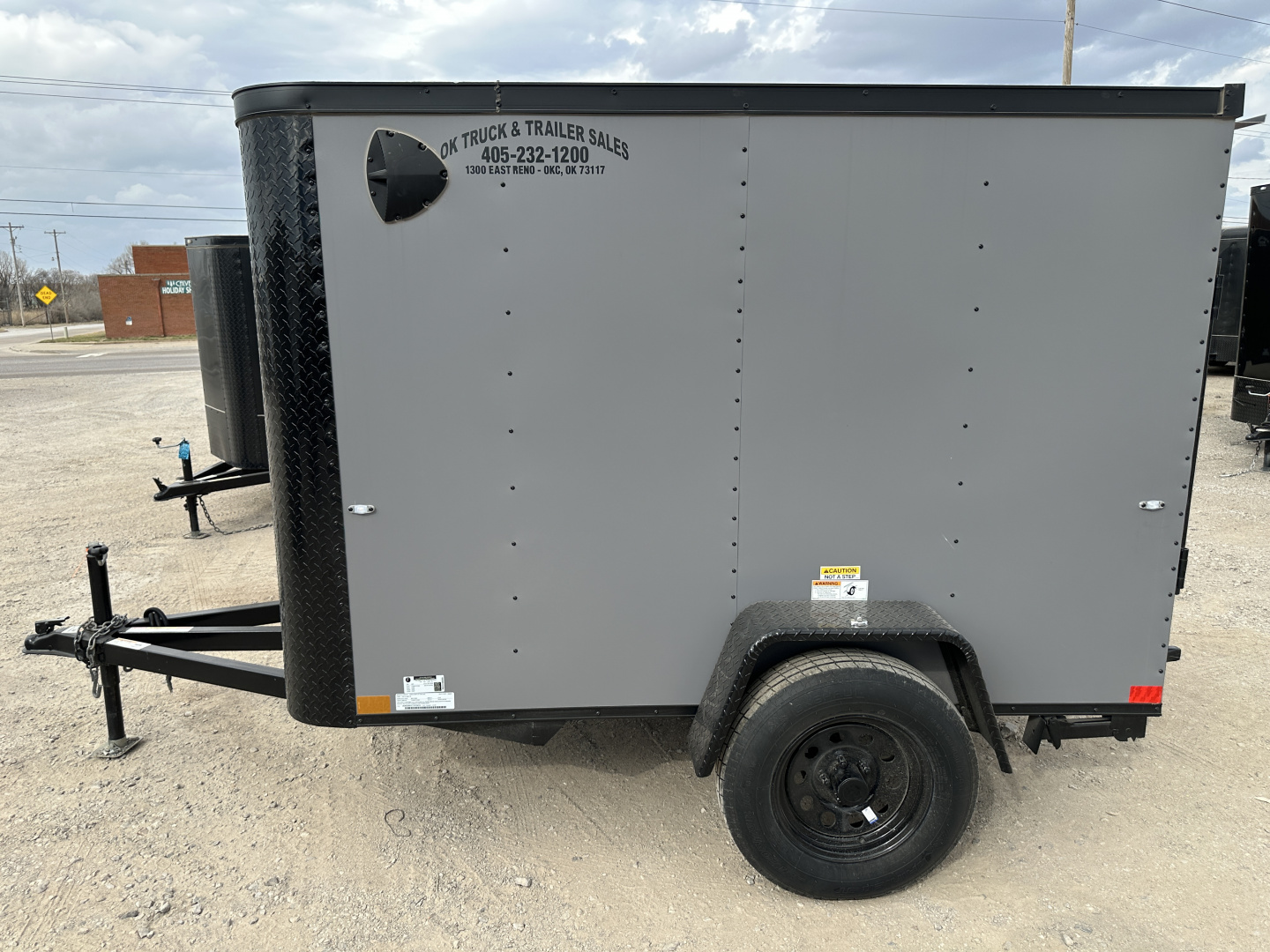 New 2026 Cargo Craft 5'x8'x5' Elite Flat Nose Matte Charcoal Gray Enclosed Cargo / Enclosed Trailer