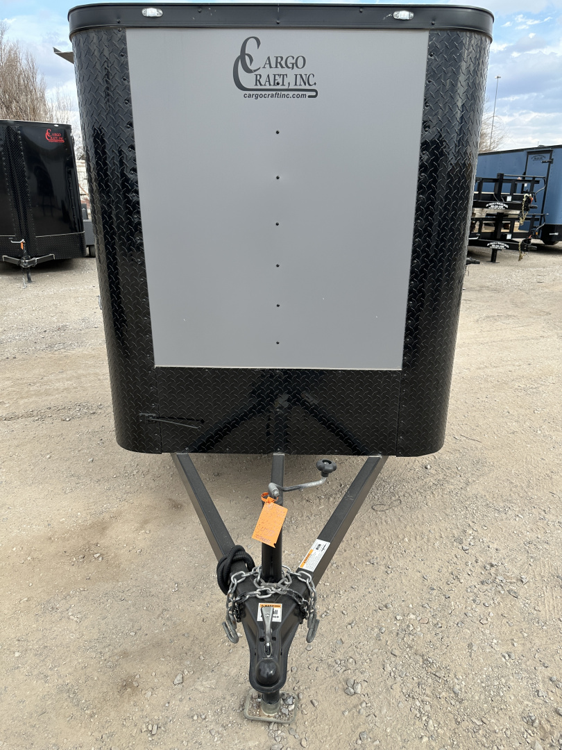 New 2026 Cargo Craft 5'x8'x5' Elite Flat Nose Matte Charcoal Gray Enclosed Cargo / Enclosed Trailer