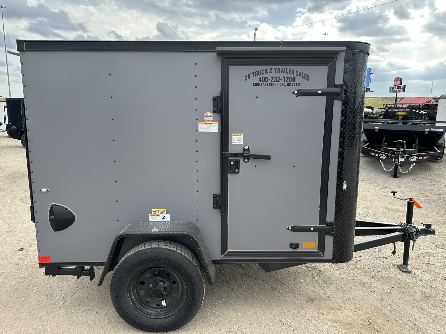 New 2026 Cargo Craft 5'x8'x5' Elite Flat Nose Matte Charcoal Gray Enclosed Cargo / Enclosed Trailer