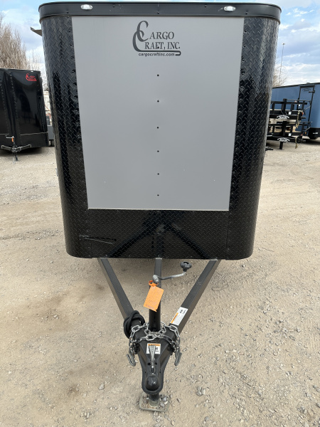 New 2026 Cargo Craft 5'x8'x5' Elite Flat Nose Matte Charcoal Gray Enclosed Cargo / Enclosed Trailer