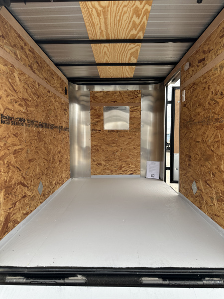 New 2026 Cargo Craft 5'x8'x5' Elite Flat Nose Matte Charcoal Gray Enclosed Cargo / Enclosed Trailer