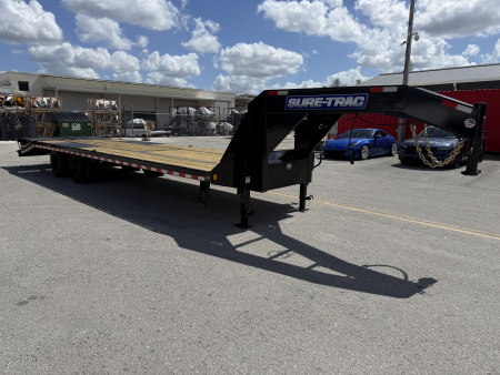 New 2026 Sure-Trac 8.5x30(25+5) HD Low Pro Deckover GN Equipment Trailer