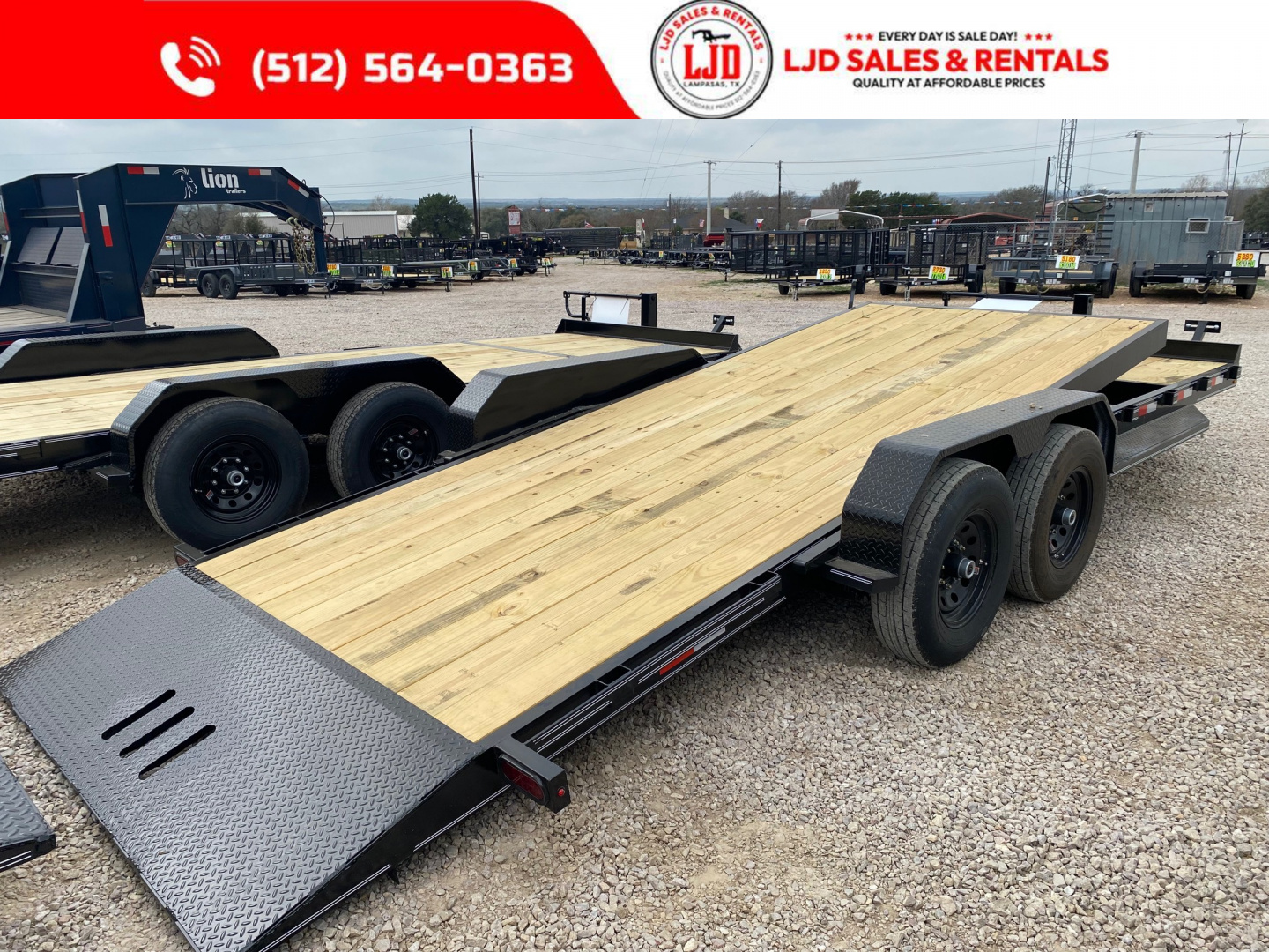 New 2026 AMW - Tilt / Equipment Trailer 22' - Heavy Duty - 14K GVWR