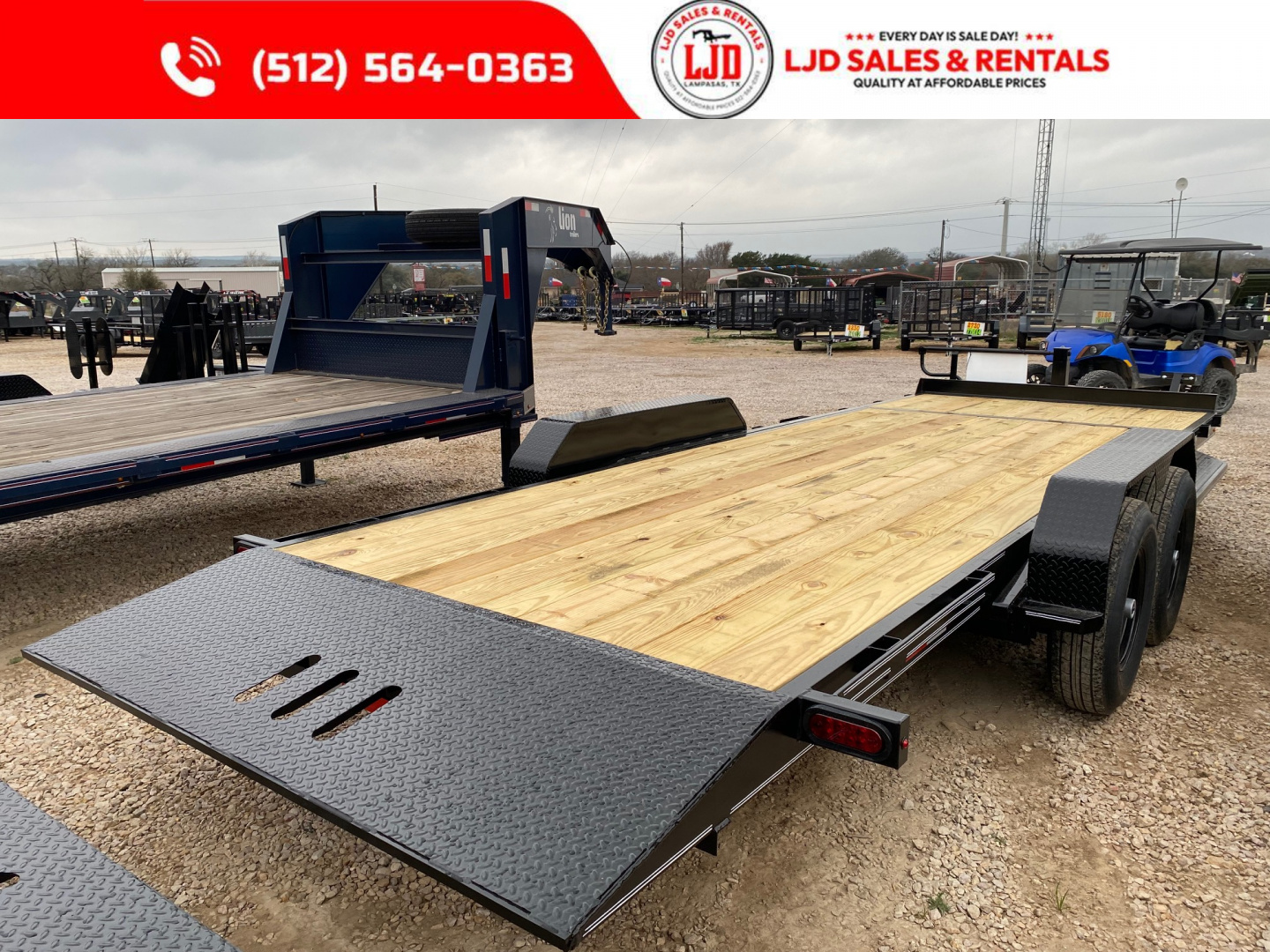 New 2026 AMW - Tilt / Equipment Trailer 22' - Heavy Duty - 14K GVWR