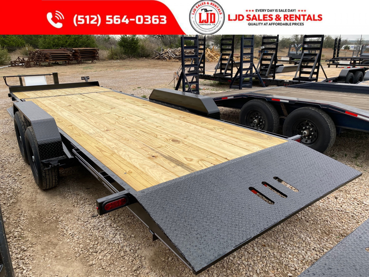 New 2026 AMW - Tilt / Equipment Trailer 22' - Heavy Duty - 14K GVWR