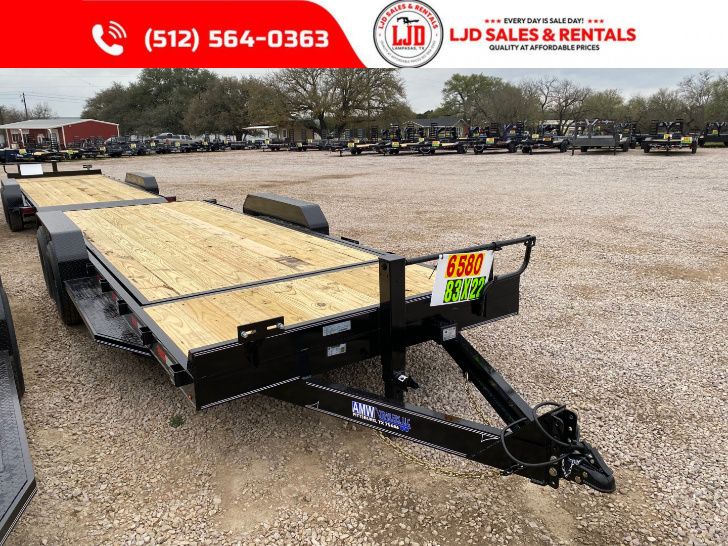New 2026 AMW - Tilt / Equipment Trailer 22' - Heavy Duty - 14K GVWR